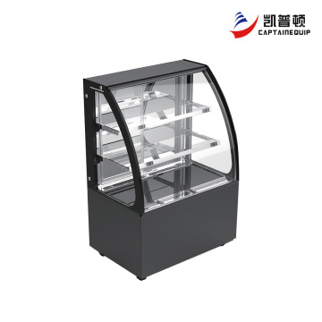 Напольный холодильник для тортов из изогнутого стекла