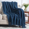 Throw Blanket Knit Chenille Blanket Versatile for Chair