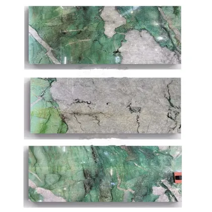 Stunning Patagonia Green Emerald Quartzite Slab: Elegance in Natural Stone