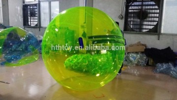 Yellow TPU human inflatable bumper bubble ball