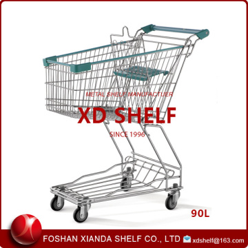 Mini shopping cart trolley 90L