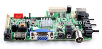 LCD TV controller board support HDMI+VGA+AV+Audio