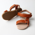 Genuine Leather Triangle Girl Kids Summer Sandals