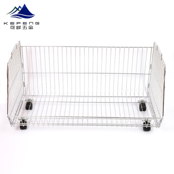 Factory Wholesale Metal Wire Mesh Zinc Store Cage for Supermarket