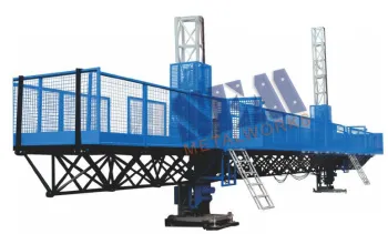Blue Twin Mast Climbers With Painted Surface And 7.5m / Min Lifting Speed