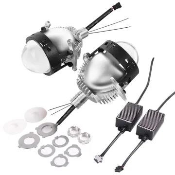 Super Bright Mini Non-Destructive Install Bi-LED Projector Lens Headlight H4 H7 9005 5000K