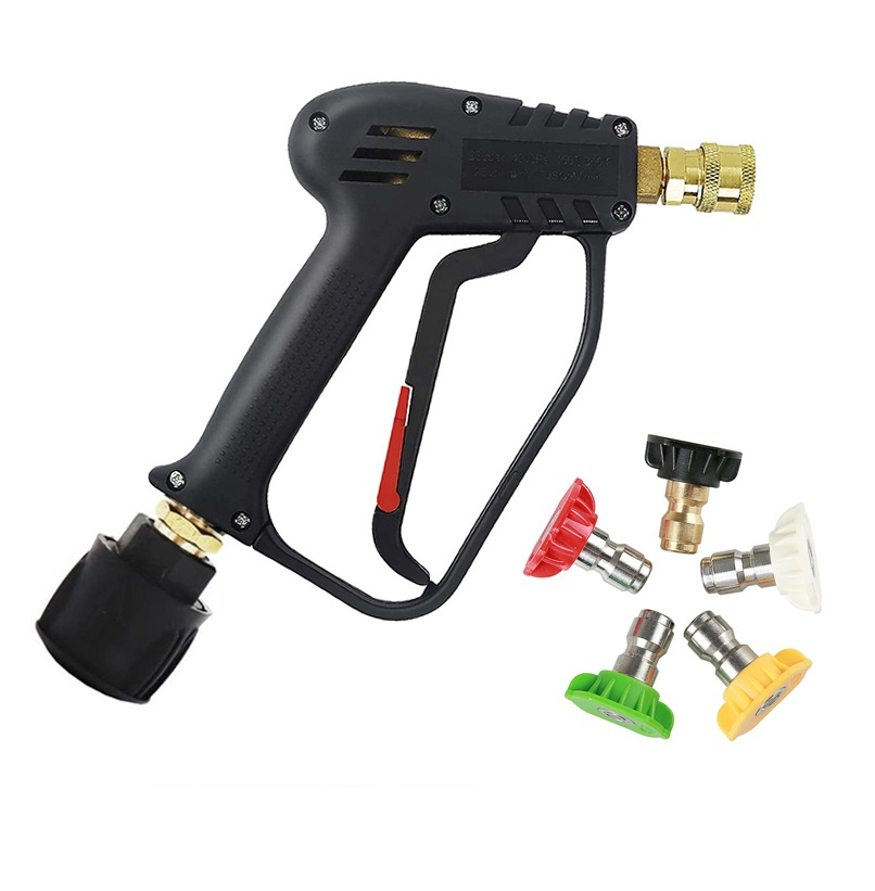 Pistola de alta pressão com kit de bico de cor de conexão rápida para lavagem de carros