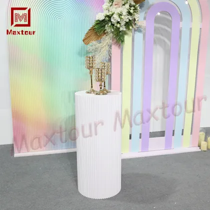 Modern PVC Stand Plinth for Wedding and Hotel Decor: Flower Stand Backdrop for Dining Decor