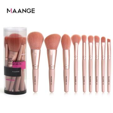 9PCS Makeup Brush Set Round Barrel Beauty Tool Eye Shadow Brush Concealer Eyebrow Powder Makeup Brush Women Cosmetic Tool