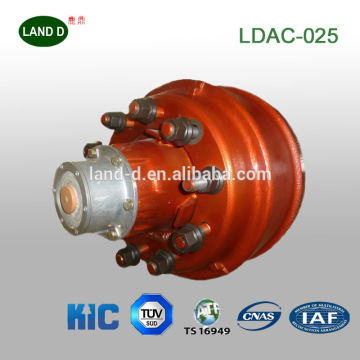 Heavy Vehicle American Type Round Beam Liquid Oil Lubrication Hydraulic Trailer Axle