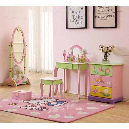 Vanity Table Set With Makeup Mirror Kids Vanity Table Set With Makeup Mirror Supplier