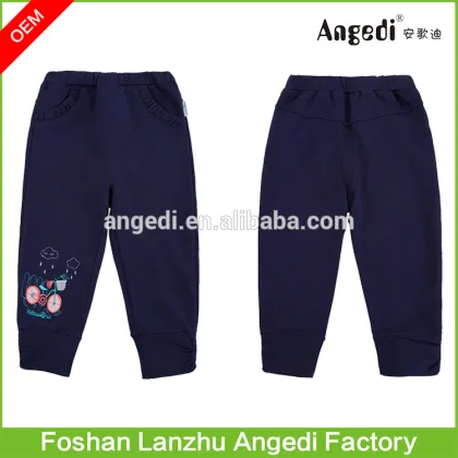 Wholesale Kids Leggings High quality Cotton custom Leggings Embroidery Logo Baby Leggings