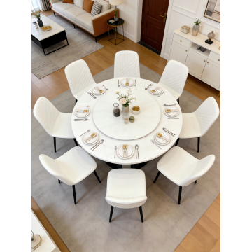 Современный обеденный стул из полиуретана с прочными металлическими ножками