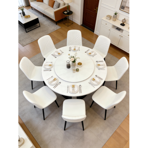 Современный обеденный стул из полиуретана с прочными металлическими ножками