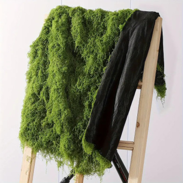Tapis de mousse de mousse verte artificiel tapis mousse en plastique pour jardin et décoration intérieure