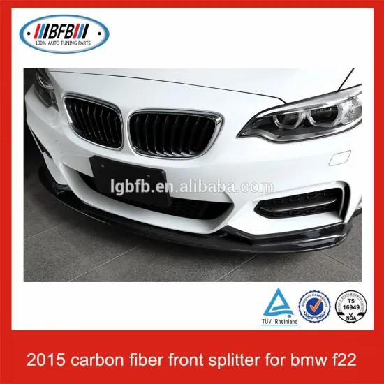2015 CARBON FIBER FRONT BUMPER LIP SPOILER FOR BMW 2 SERIES F22 FRONT BUMPER SPOILER