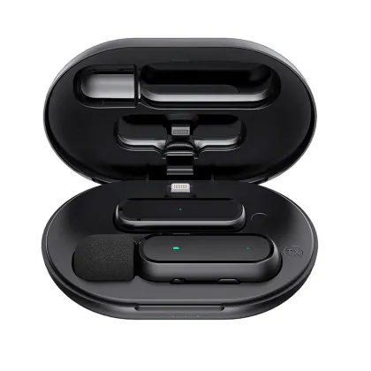 K60 Cheap Wireless Microphone Mini Clip Lavalier Collar Lapel Wireless Mic for Mobile Phone