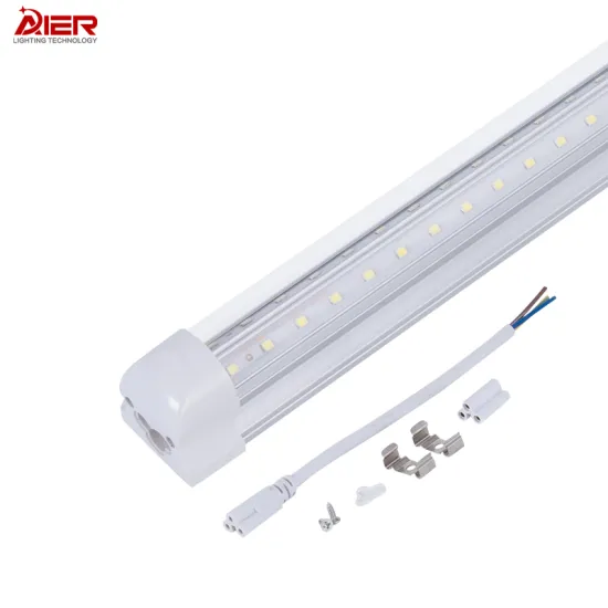 AIER ETL DLC 4FT T8 Integrated V-Shaped LED Tube Light - OEM ODM Indoor Aluminum PC 3500K 4000K 5000K 6000K