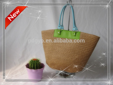 2016 New design handmand and High qulity straw beach bag woman beach handbag shopping bag