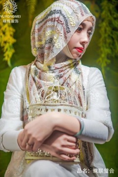 Gabungan manik dan jasper / selendang