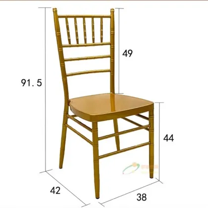 White Gold Banquet Wedding Chiavari Tiffany Chairs
