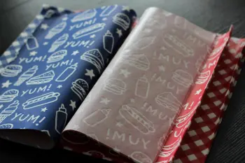 customized printed hamburger sandwich paper