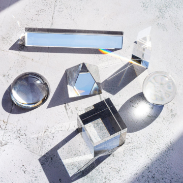 منشور نوری مثلثی کریستالی