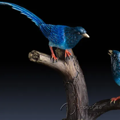 online shopping collectibles metal craft bronze magpie statue