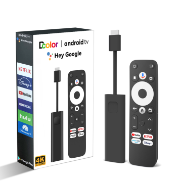 Google certificato Android TV Stick 4K con chipset S905Y4 - Dual Wi -Fi, USB Dongle Media Player Box in esecuzione Android 11