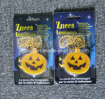 LED Lighting up Pumpkin Necklace (LP014)