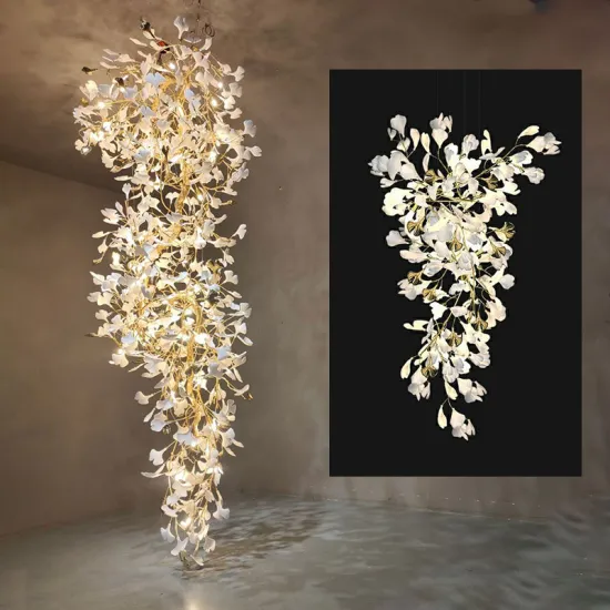 Luxury Ceramic Ginkgo Leaves Chandeliers & Pendant Lights for Home