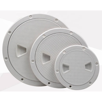 Marine Boat Plastic Hatch Deck Plate - Round Non-Slip Inspection Hatch with Detachable