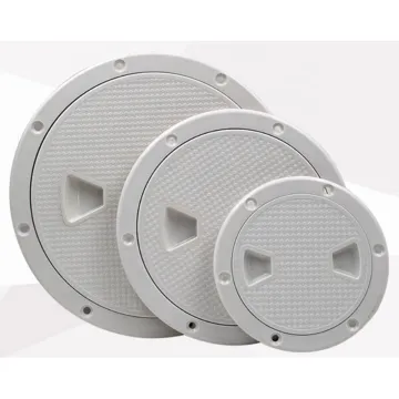 Marine Boat Plastic Hatch Deck Plate - Round Non-Slip Inspection Hatch with Detachable