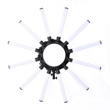 FEL-180 6-Tube LED Ring Light with Dimmable and Adjustable Features