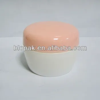 25g plastic white jar with fink cap