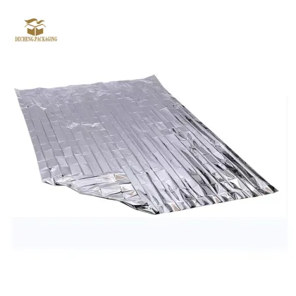 Silvery Outdoor Emergency Blankets