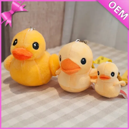 Custom plush duck keychain