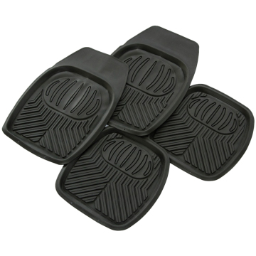 Universal Liner: Luxurious Black Deep Dish All-Weather Waterproof Floor Mats for SUVs - Perfect Car Accessory