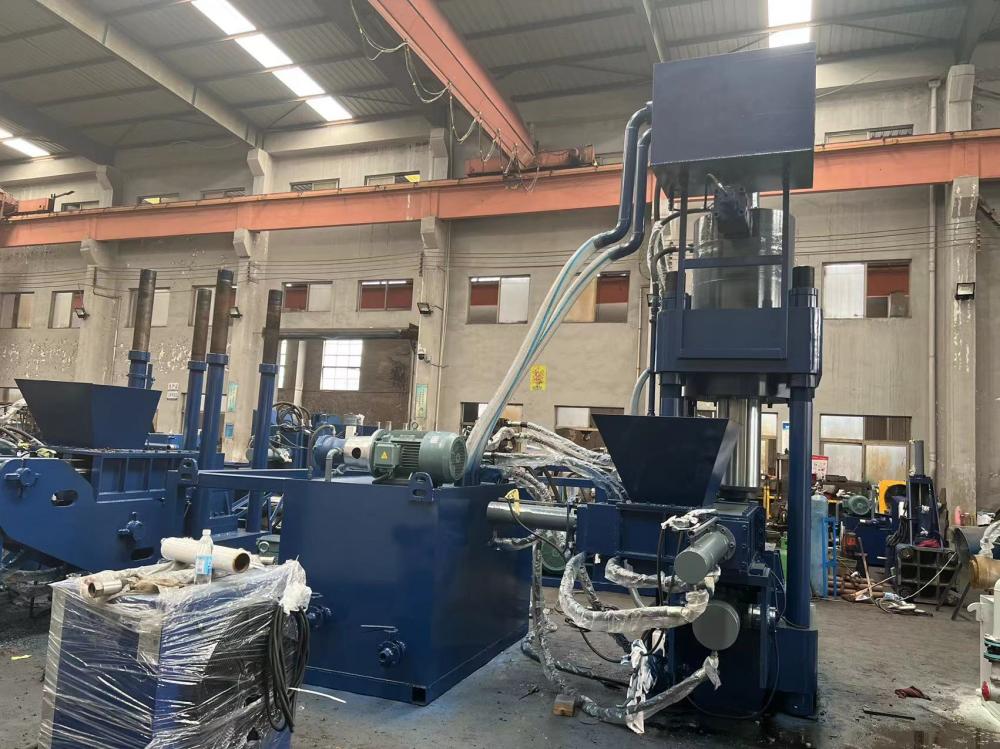 Vertical Scrap Aluminum Chip Briquette Machine With CE