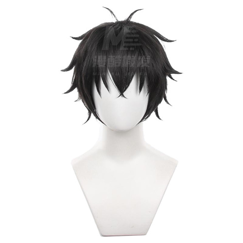 Wind Breaker Jujo Kame black Cosplay Wig 2