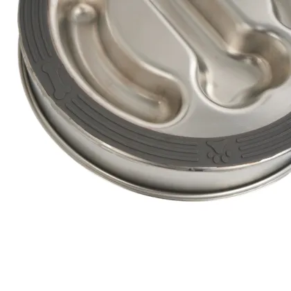 Stainless Steel Anti-Choking Slow Food Bowl for Pets