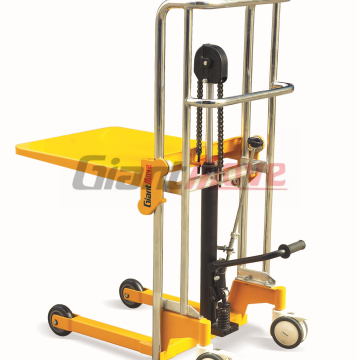 Manual Platform Forklift 400kg - Portable Hydraulic Hand Stacker