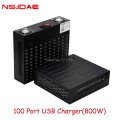 Cargador USB de alta potencia de 800W 100 puertos