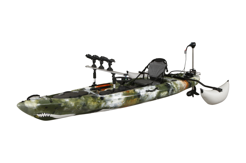 Woowave New Design Single Fishing Kayak with Pedal Drive and Electric Motor