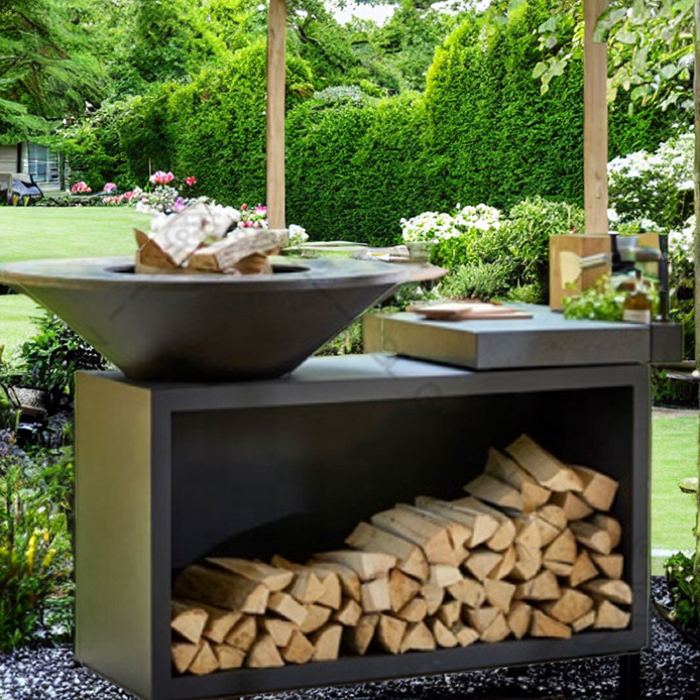 Garden Corten Steel Grill