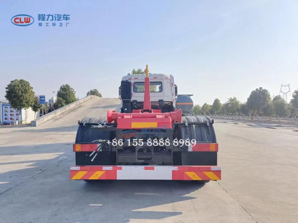 Rear Double Axle Hook Arm Garbage Truck 6 Jpg