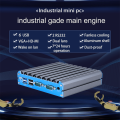Dual LAN dan 2RS232 PC Mini Industri Fanless