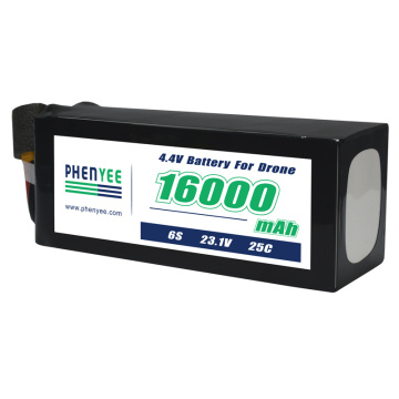 סוללת מזל&quot;ט בהתאמה אישית 4.4V 16000mAh 25C 6S 23.1V