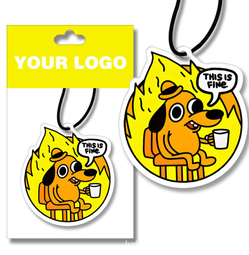 Custom Shape Paper Air Fresheners with Low MOQ and Multiple Perfumes - Car Pendant Freshener