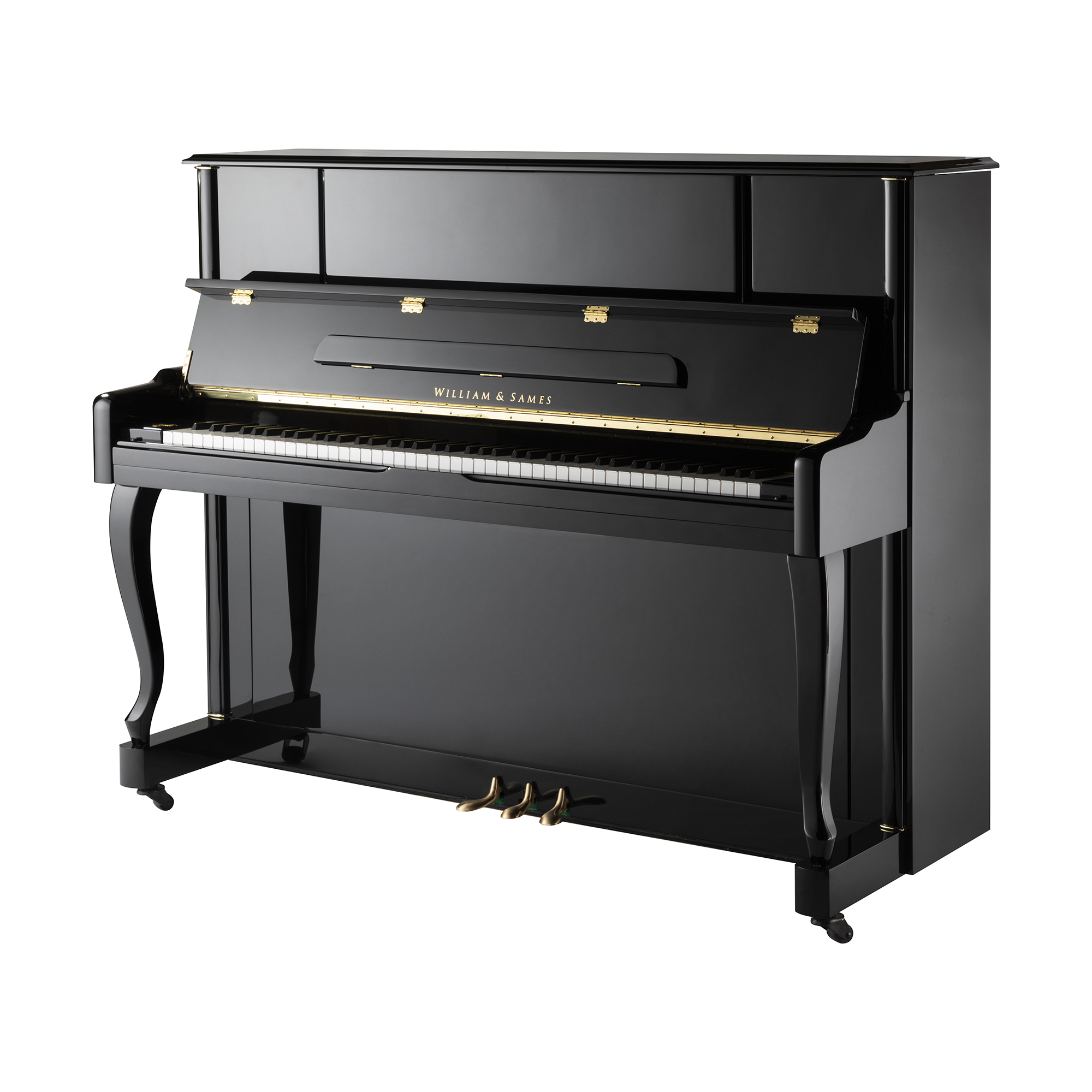 WILLIAMMAMES S3 S3 PRIVET PIANO BLACK LIVESED HOME 123CM Akustické klavír